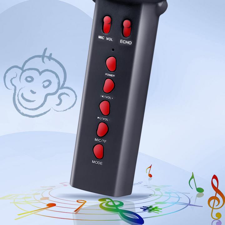 Actual product image Maxlife Bluetooth microphone with speaker Animal MX-100 black