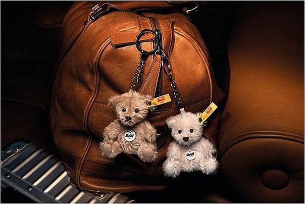 Produktbild Steiff Anhänger Mini Teddybär flieder/grau 8cm
