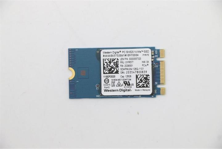 Immagine prodotto Lenovo Sandisk 1101 128GB M.2 PCIe 2242 SDAPMUW-128G-1101 SS (128 GB, M.2 2242)