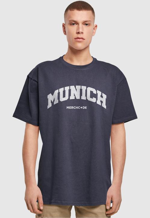 Actual product image Merchcode Munich Wording - Heavy Oversize Tee - 116381 (L)