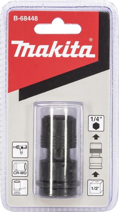 Productafbeelding Makita B-68448 Bitadapter 1/2 4KT - 1/4 6K (1/2")