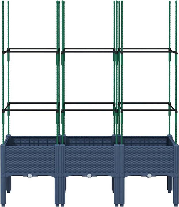 Produktbild VidaXL Pflanzkübel mit Rankgitter PP