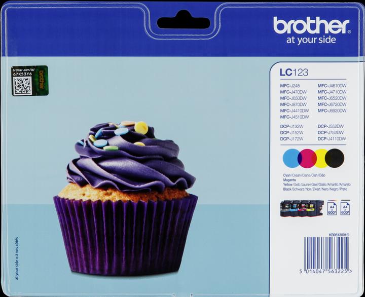 Image du produit Brother LC-123VALBP Value Pack (M, CF, C, Y)