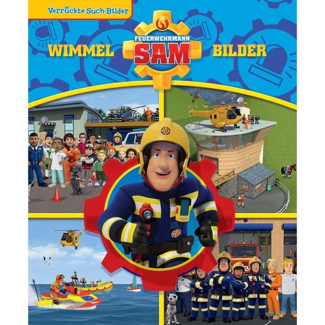 Actual product image Feuerwehrmann Sam - Verrückte Such-Bilder - Wimmelbuch - Pappbilderbuch mit wattiertem Umsc (German, Phoenix International Publications Germany GmbH, 2024)