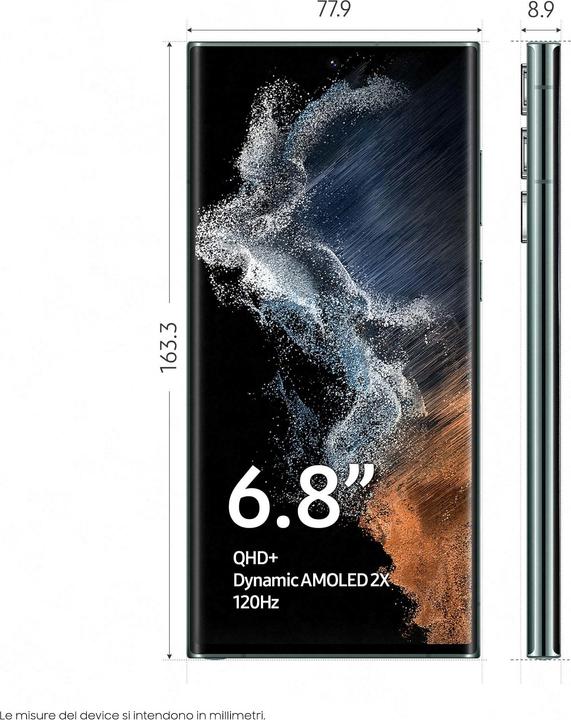 Immagine prodotto Samsung Galaxy S22 Ultra (128 GB, Verde, 6.80", Doppia SIM, 108 Mpx, 5G)