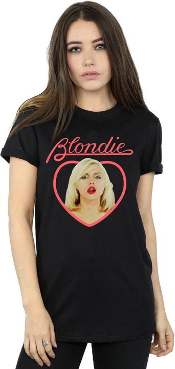 Immagine prodotto Blondie Heart Face Boyfriend Fit Maglietta Ampia Donna (4XL)