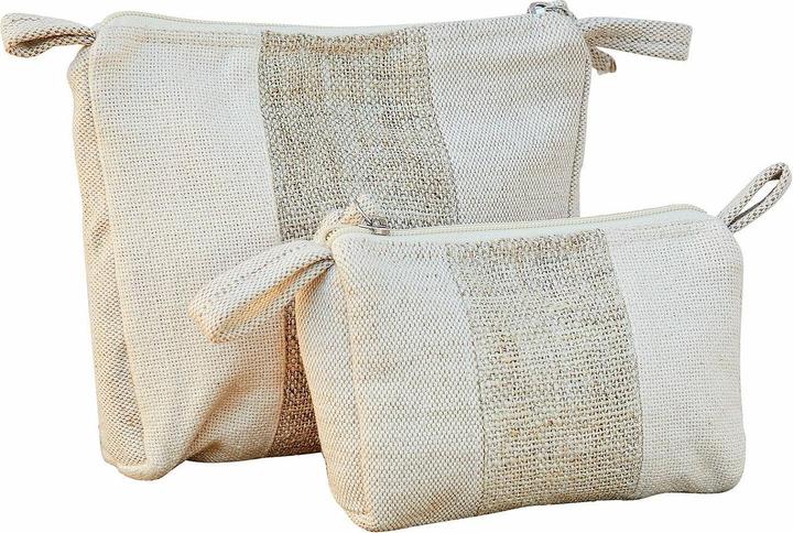Loberon Kosmetiktasche 2er Set Xerivon creme