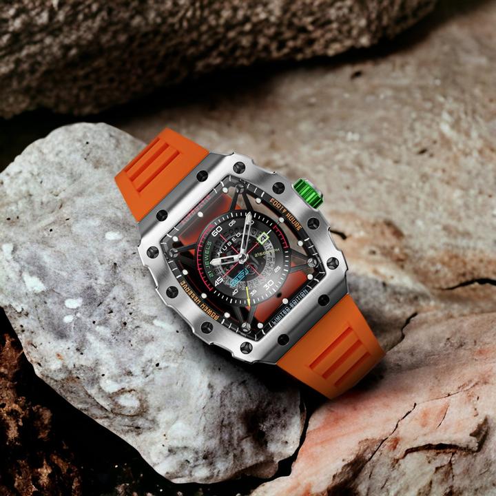 Actual product image Nubeo NB-6080-01 Men's watch Huygens Automatic Limited 43mm 5ATM