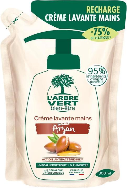 L'arbre vert Refill Liquid Soap Argan French liq (Liquid soap, 300 ml)