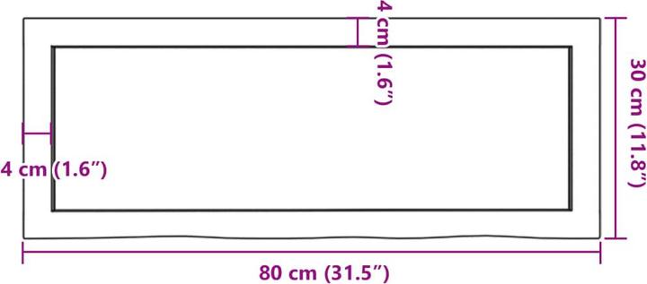 Immagine prodotto VidaXL Emerald (80 x 4 x 30 cm)