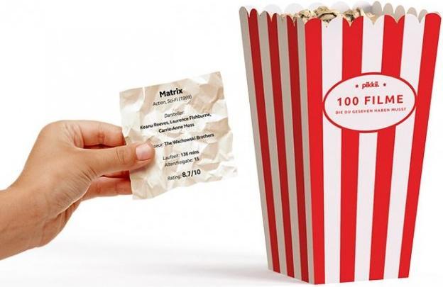 Produktbild Pikkii Film Popcorn Bucket List - deutsche Version
