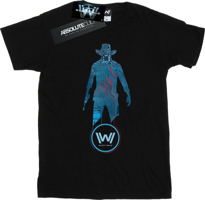 Westworld Digital Man In Black TShirt (XXL)