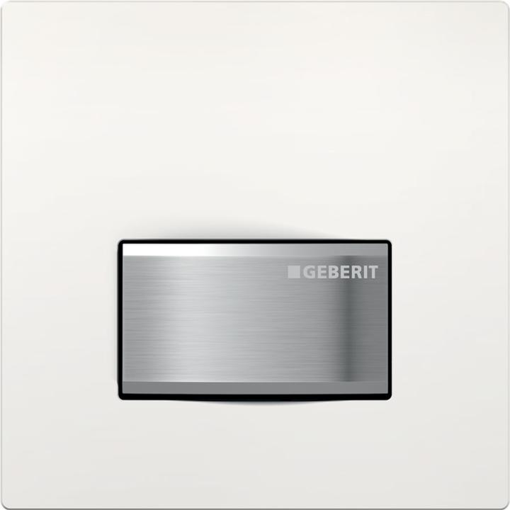 Geberit Comando per orinatoio tipo 50 pneumatico in vetro bianco/cromo spazzolato 116.016.00.5