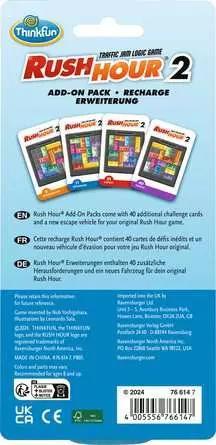 Image du produit Ravensburger ThinkFun - 76614 - Rush Hour 2 - Extension pour le jeu original Rush Hour. Avec de nouveaux (Français, Allemand, Anglais)