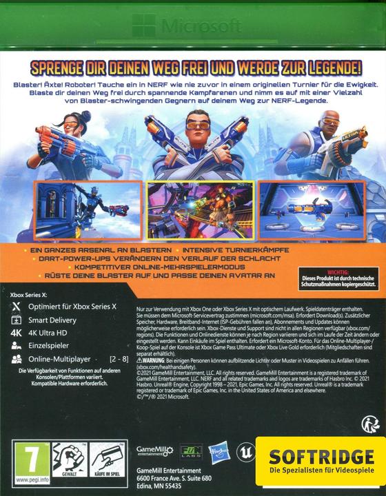 Produktbild GameMill Entertainment Nerf Legends (Xbox Series X, Xbox One X, DE)