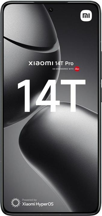 Actual product image Xiaomi 14T Pro (512 GB, Titan Black, 6.67", Dual SIM, 5G)