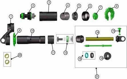 Produktbild DVO Dichtungs-Reparatur Kit, Jade