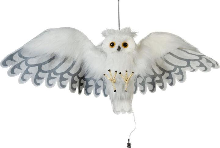 Produktbild Europalms Halloween Schnee-Eule, animiert, 80cm
