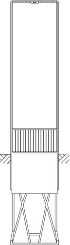 Produktbild Hager HAG ZAL162 VerteilersÃ¤ule Baureihe 162, leer, 1595x320x225mm (HxBxT) (Verteiler)