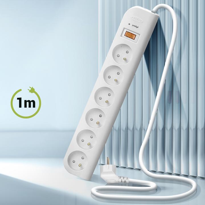 Produktbild Belkin Bloc Eco 6 Prises Cordon 1m (6 x, 1 m)