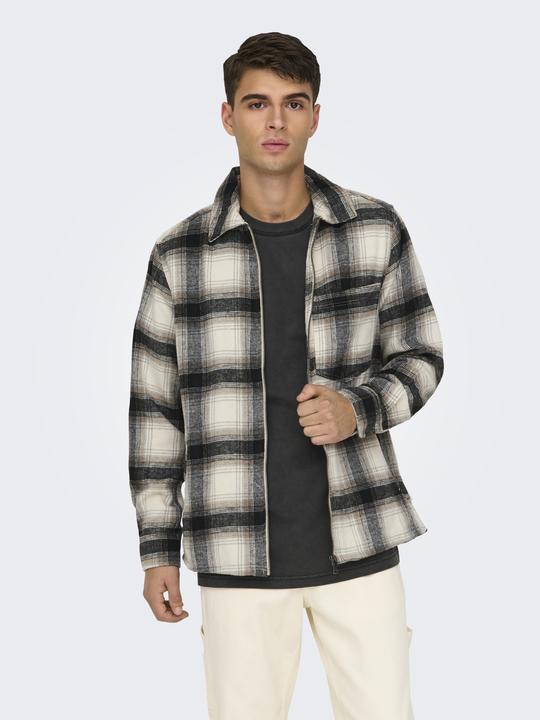 Produktbild Only & Sons Onsaustin Wool Zip Overshirt Noos (XXL)