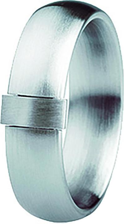 Xen Bandring mit Navette aus Edelstahl massiv