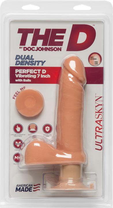 Actual product image Doc Johnson The D - Perfect D with Balls Vibrating