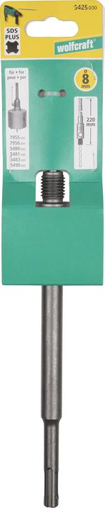 Produktbild wolfcraft wolfcraft 1 Spanndorn HM Bohrkrone SDS-Plus 110mm (8 Millimeter)