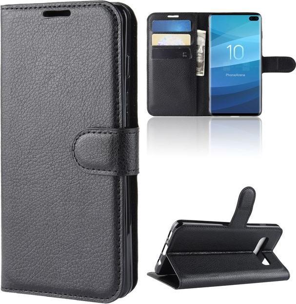 Image du produit MU Classic Couvertures en cuir Litchi Bookcover Series (Samsung Galaxy S10+)
