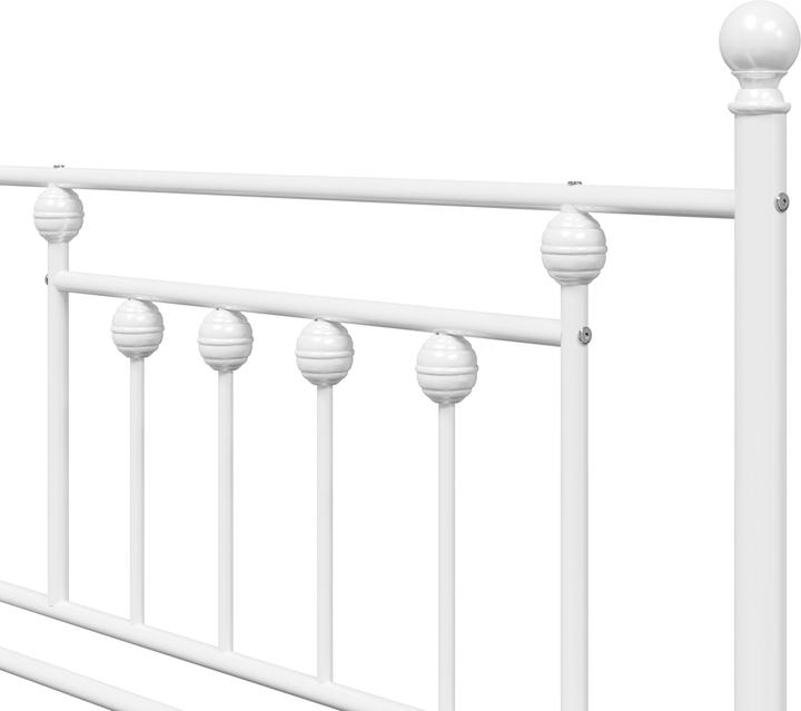 Immagine prodotto VidaXL Letto da giorno bianco 90x200 cm in acciaio (90 x 200 cm)