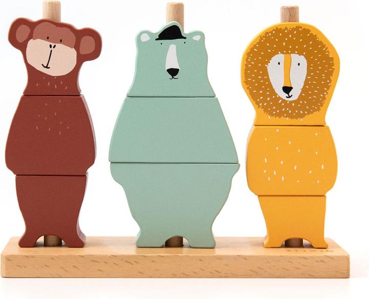 Trixie Baby Holzstapelpuzzle Tiere