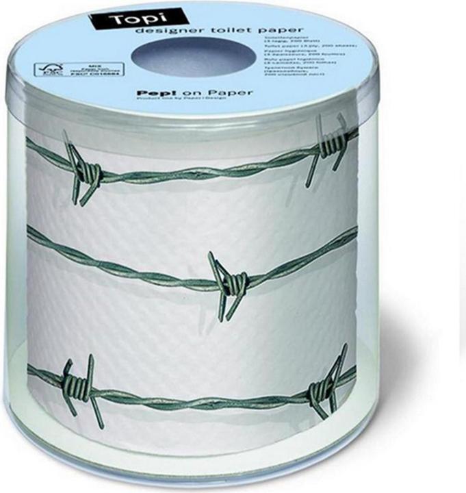Actual product image Paper + Design Toilet paper Barbed wire (1 x)