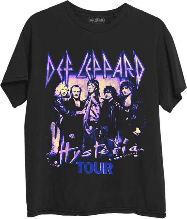 Def Leppard Unisex Adult Hysteria Tour Cotton T-Shirt