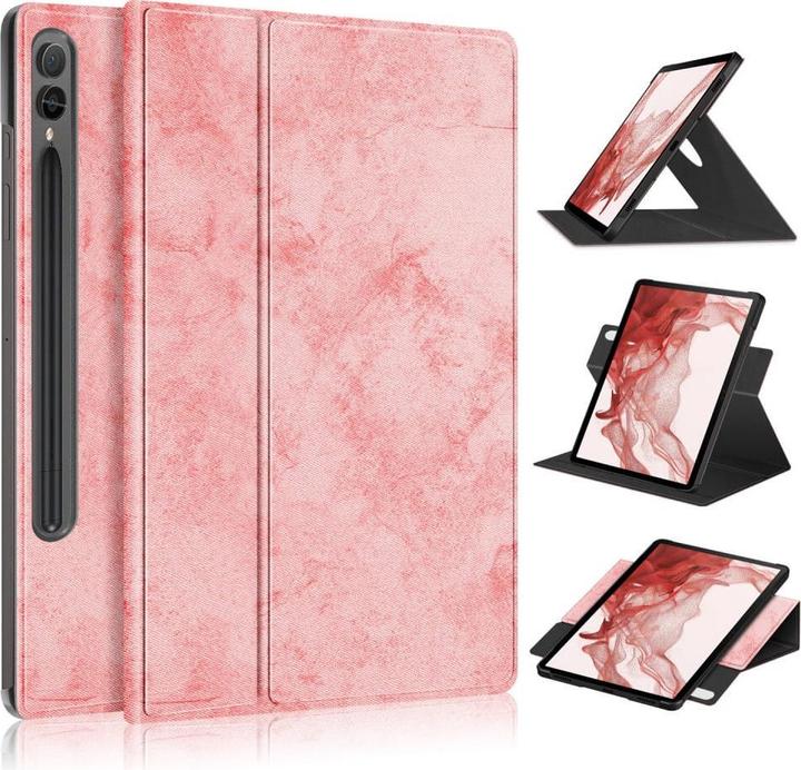 Produktbild Cover-Discount Galaxy Tab S9+ - 360-Grad Tablet Hülle rosa (Galaxy Tab S9+, Galaxy Tab S10+)