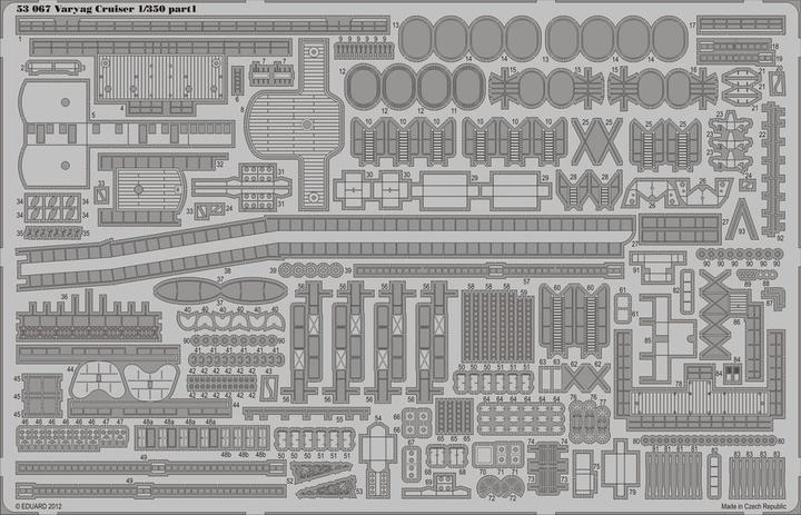 Actual product image Eduard Varyag Cruiser for Zvezda