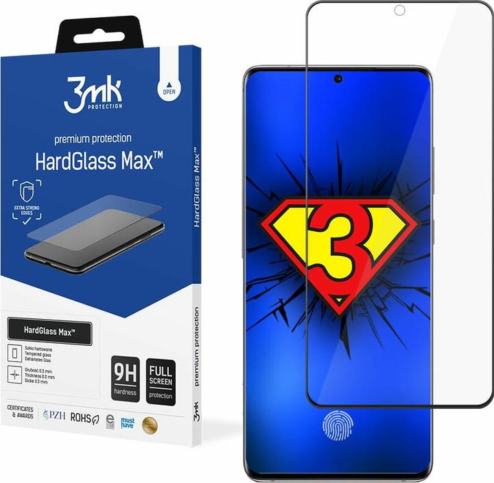 Produktbild 3MK Hardglass Max Bildschirmschutz (1 Stück, Samsung Galaxy S20+)