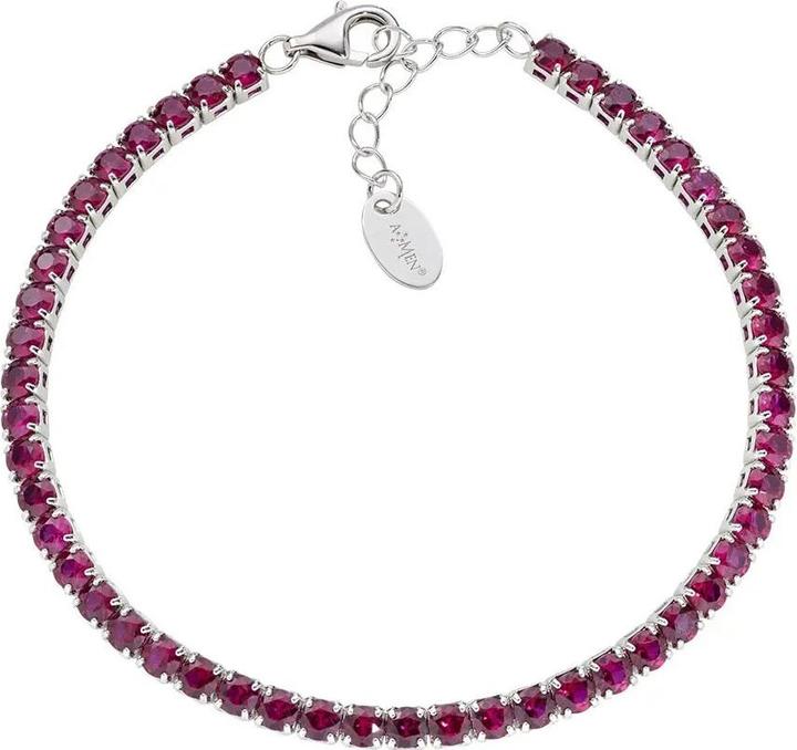 Amen Tennis Armband (20 cm, Silber 925)