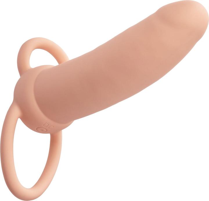 Actual product image CalExotics Maxx Thick Dual Penetrator 10 Vibrations Meat