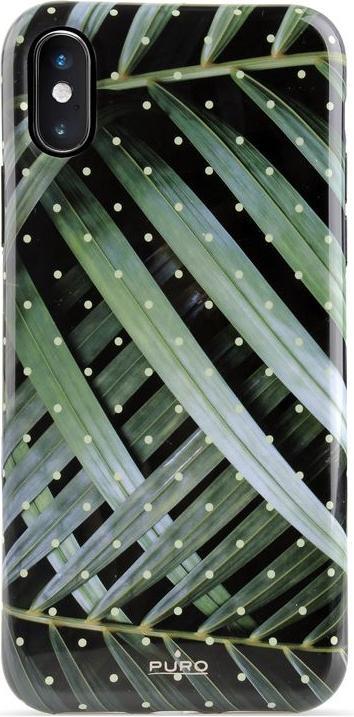 Actual product image Puro Glam Tropical Leaves - Case for iPhone Xs Max (Brilliant Leaves) (Apple iPhone XS Max)