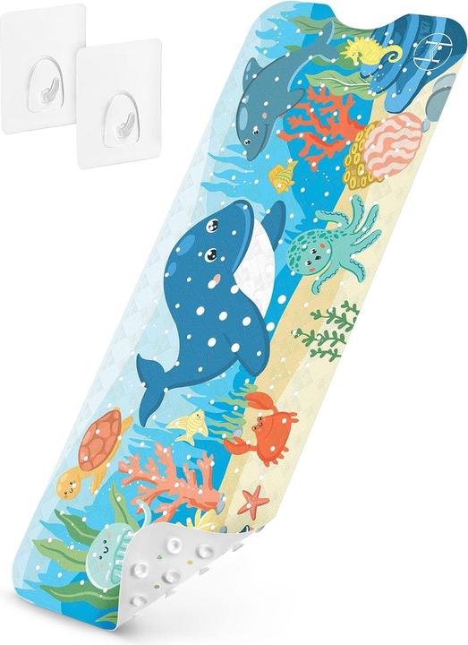 Produktbild Homerella Kinder Badewannenmatte 100x40 cm - Antirutschmatte Badewanne BPA frei (100 x 40 cm)