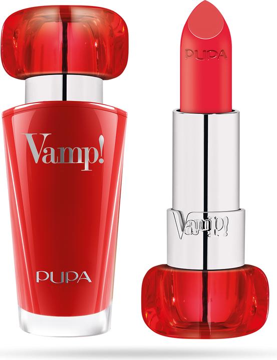 Actual product image Pupa Milano Vamp! Paraben-Free Volume Cream Lipstick 307 Coral Island 3.5 g (307 Coral Island)