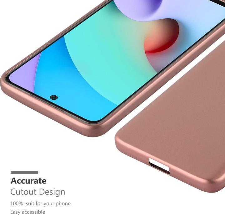 Actual product image Cadorabo TPU Matt Metallic Sleeve (Xiaomi Redmi 10, Xiaomi Redmi Note 11)