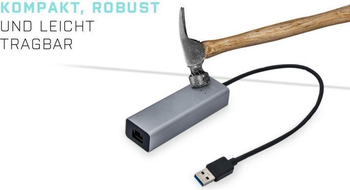 Actual product image i-tec USB 3.0 Metal GLAN adapter (USB 3.0, RJ45 (1x))