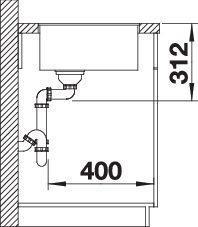 Produktbild Blanco Subline 500-F (52.70 cm, 42.70 cm)