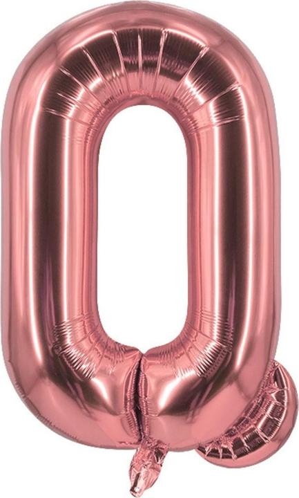 Produktbild Hermex Buchstabenballon Q Roségold Geburtstagsparty Ballon Folienballon 40cm (1 x)