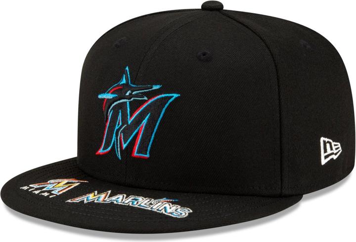 New Era 59Fifty Cap - GRAPHIC VISOR Miami Marlins - 7 1/4 (7 1/4)
