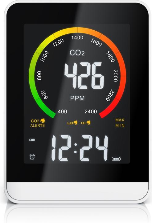 Image du produit Brandson CO2 Messgerät, Luftqualität Melder, Kohlendioxidmessung, Luftqualität Sensor, Raumluft-Qualität