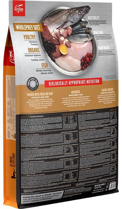 Immagine prodotto Orijen Gatto e gattino (Adulto, Junior, Cucciolo + gattino, 1 pz., 5400 g)