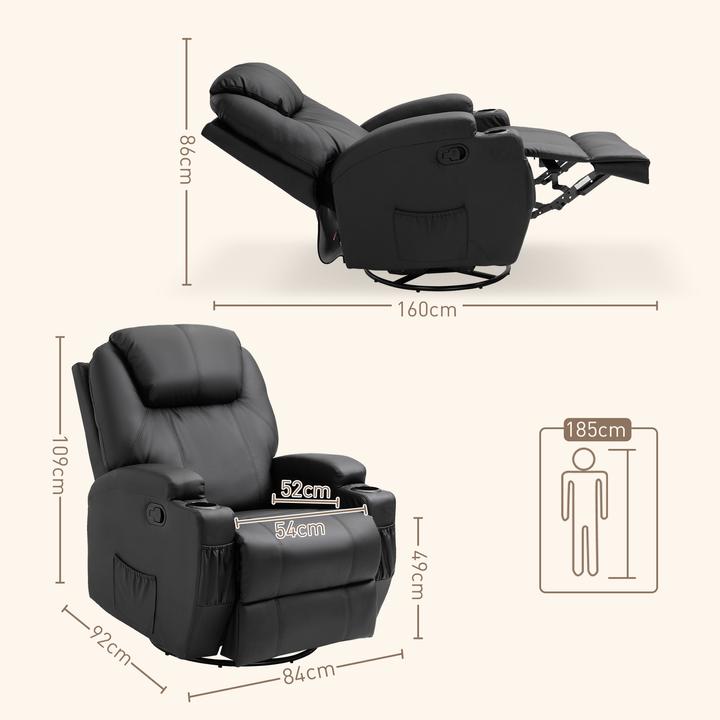 Produktbild Homcom Massagesessel mit Liegefunktion