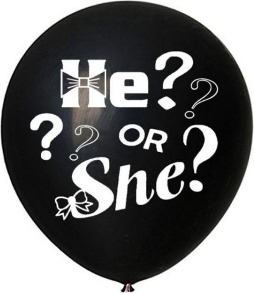 Produktbild Ueli Express Konfetti Ballon He or She 90cm (1 x)
